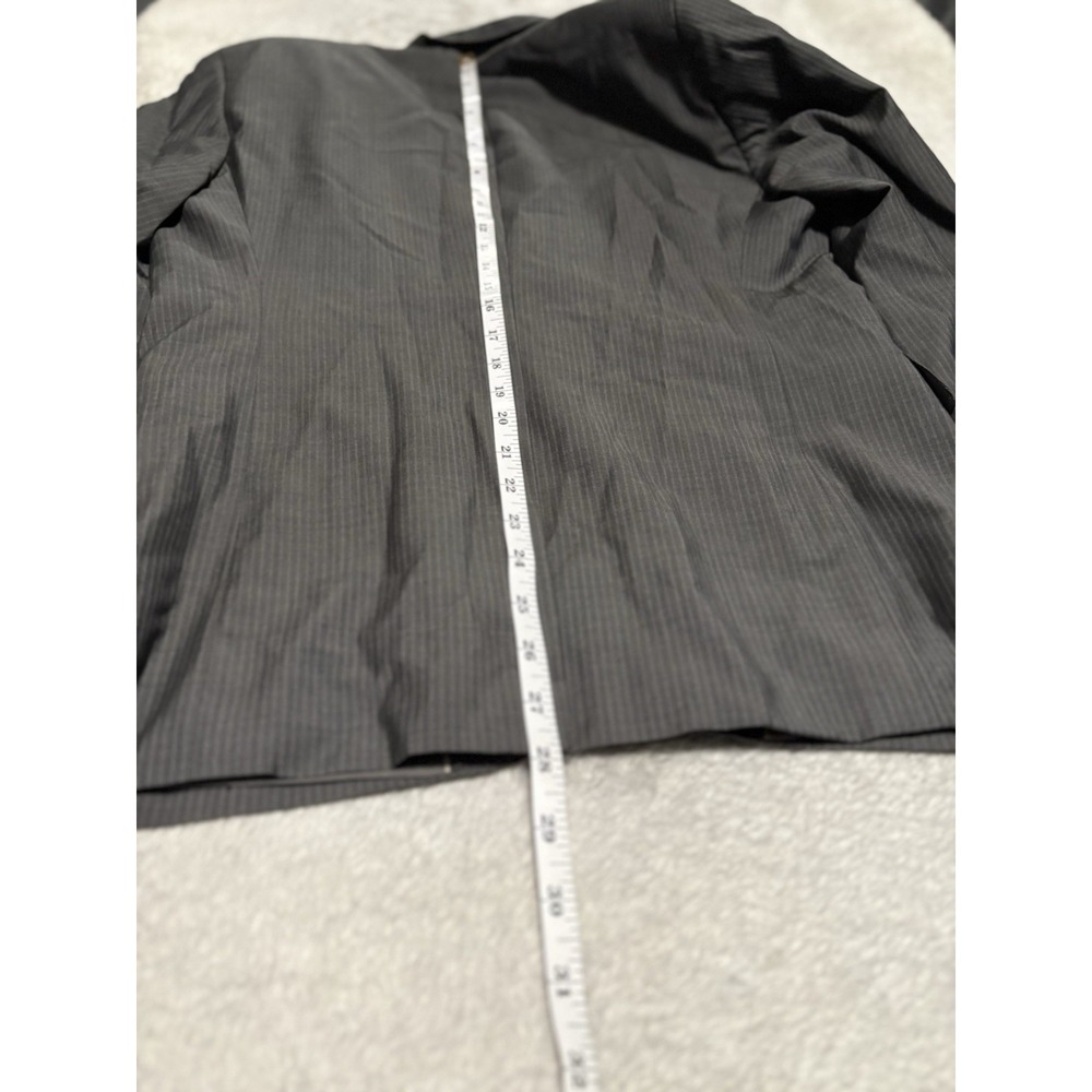 Hugo Boss Men's Gray Striped Sport Blazer Wool Jacket Size 36S READ - Picture 7 of 11